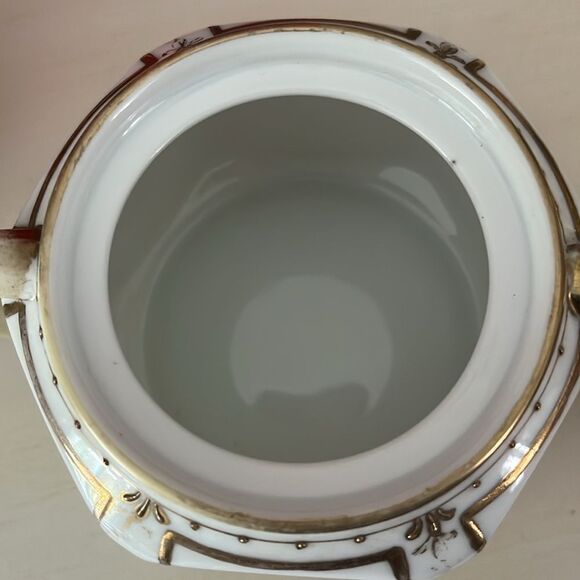 Nippon Japan Antique 24k Hand Painted Rose Pattern Sugar and Creamer Porcelain - Picture 11 of 11